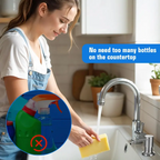 Stop Refilling Every Week – Brushed Nickel Sink Soap Dispenser with 39" Leak-Free Hose, Pump from Countertop, Refill in Seconds Without Crawling Under