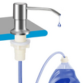 Stop Refilling Every Week – Brushed Nickel Sink Soap Dispenser with 39" Leak-Free Hose, Pump from Countertop, Refill in Seconds Without Crawling Under