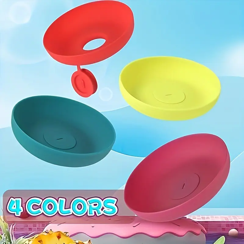 4pcs Silicone Ice Cream Holder Stand Set, Summer Popsicle Holder, Leak-Proof Cone Support with Drip Guard, Portable Youngsters's Ice Pop Mold Tray for On-The-Go Snacks - Dishwasher Safe, Thanksgiving tableware